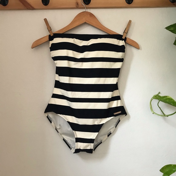Vince Camuto Other - Vince Camuto striped strapless swimsuit